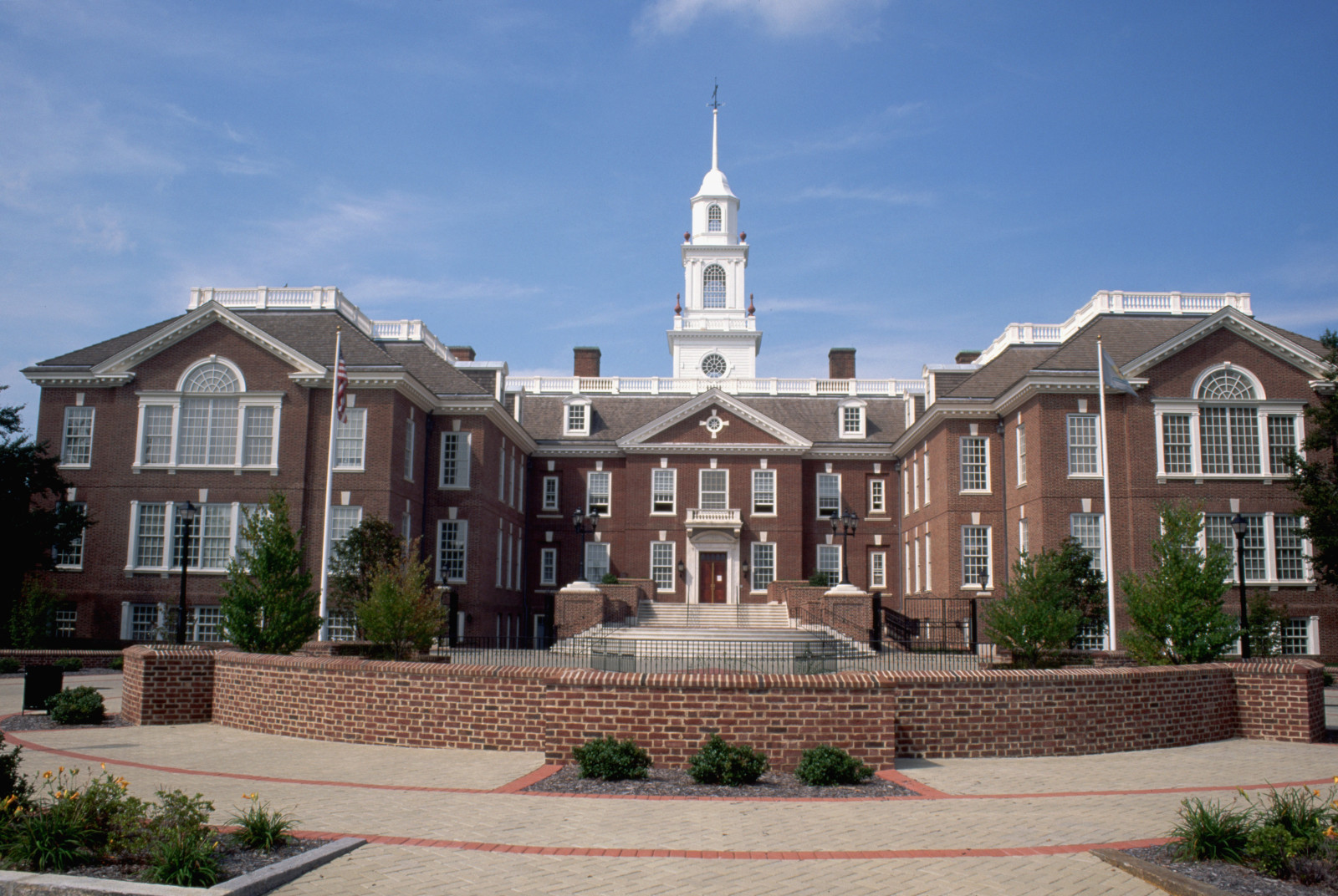 Exterior of Dover Legislative Building in Delaware